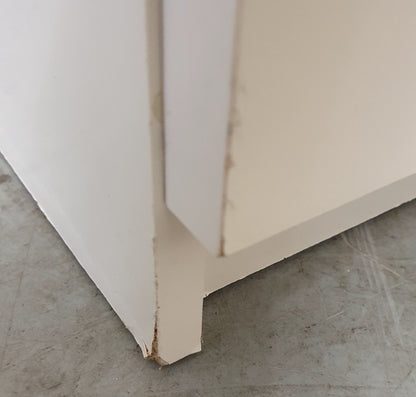 IKEA MALM White Single 2 Drawer Bedside Cabinet - EL103948