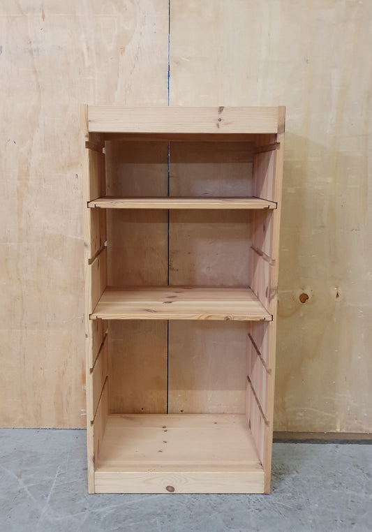Small Wooden Bookcase with 2 Removable Shelves - 104118