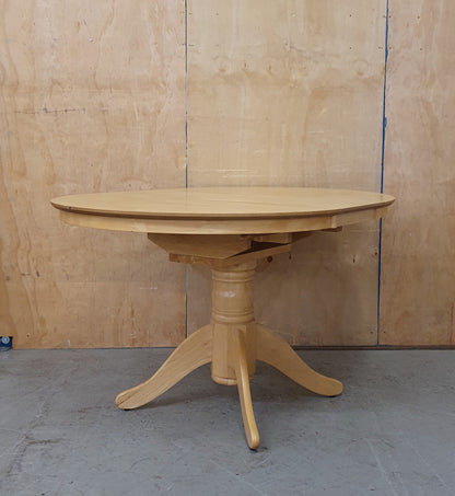 Round Pine Extendable Dining Table - 104415