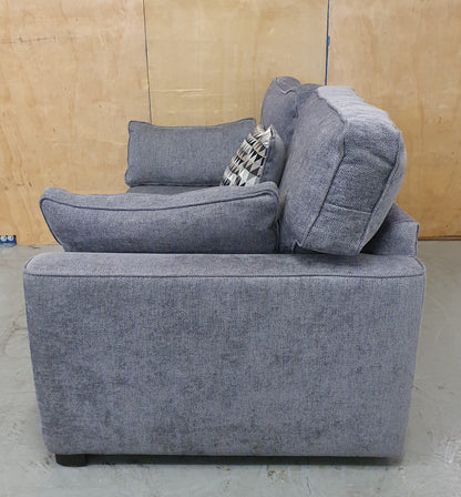Grey Soft Fabric 2 Seater Sofa with Removable Cushions - 104040