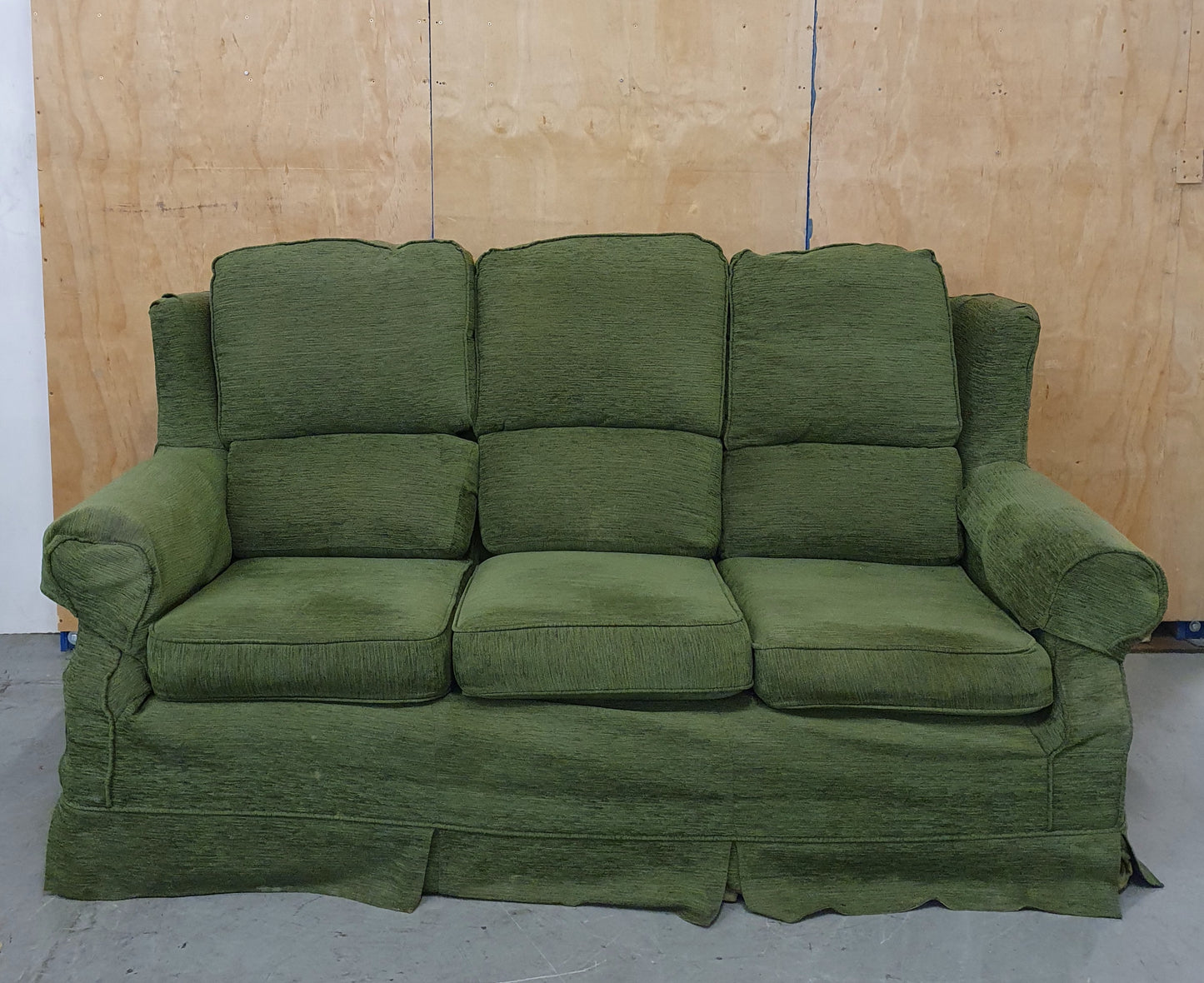 Green Fabric 2 Seater Sofa - 104896