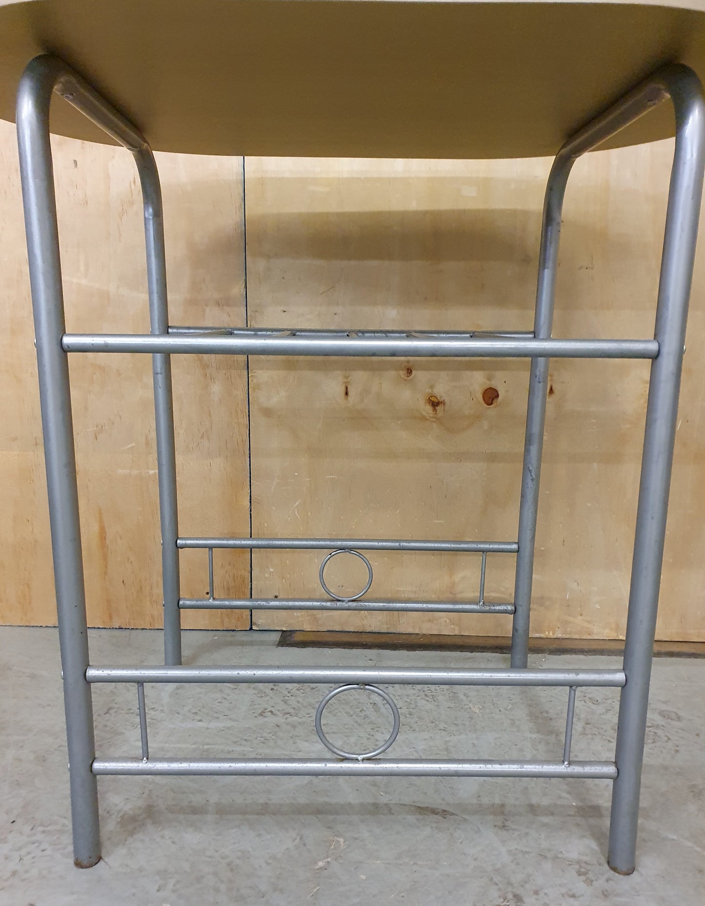 Small Kitchen Table with Chrome Frame and Shelf - EL103051