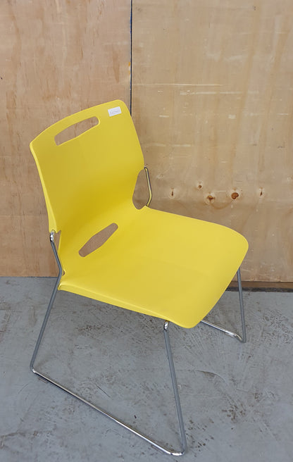 PINEAPPLE TOUCH CHAIR Mustard Yellow Recyclable Polypropylene Seats - P102540