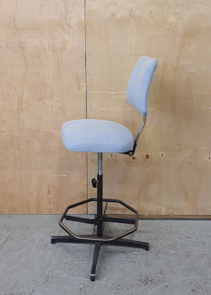 Powder Blue Height Adjustable Office Chair with Metal Frame - EL104275