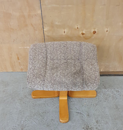 4 Wooden Leg Footstool with Removable Seat Cover - EL103947