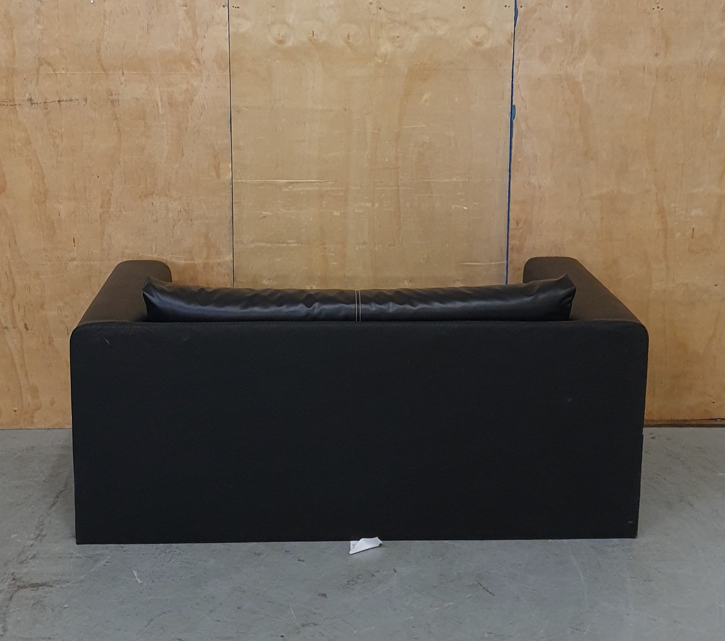 IKEA Black Faux Leather Pull Out Sofa Bed - EL104910