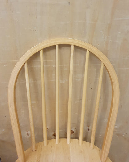 2 Matching Pine Spindle Back Dining Chairs - 104416 / 104417