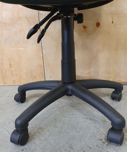 Black Fabric Office Chair on Castor Wheels - EL104062