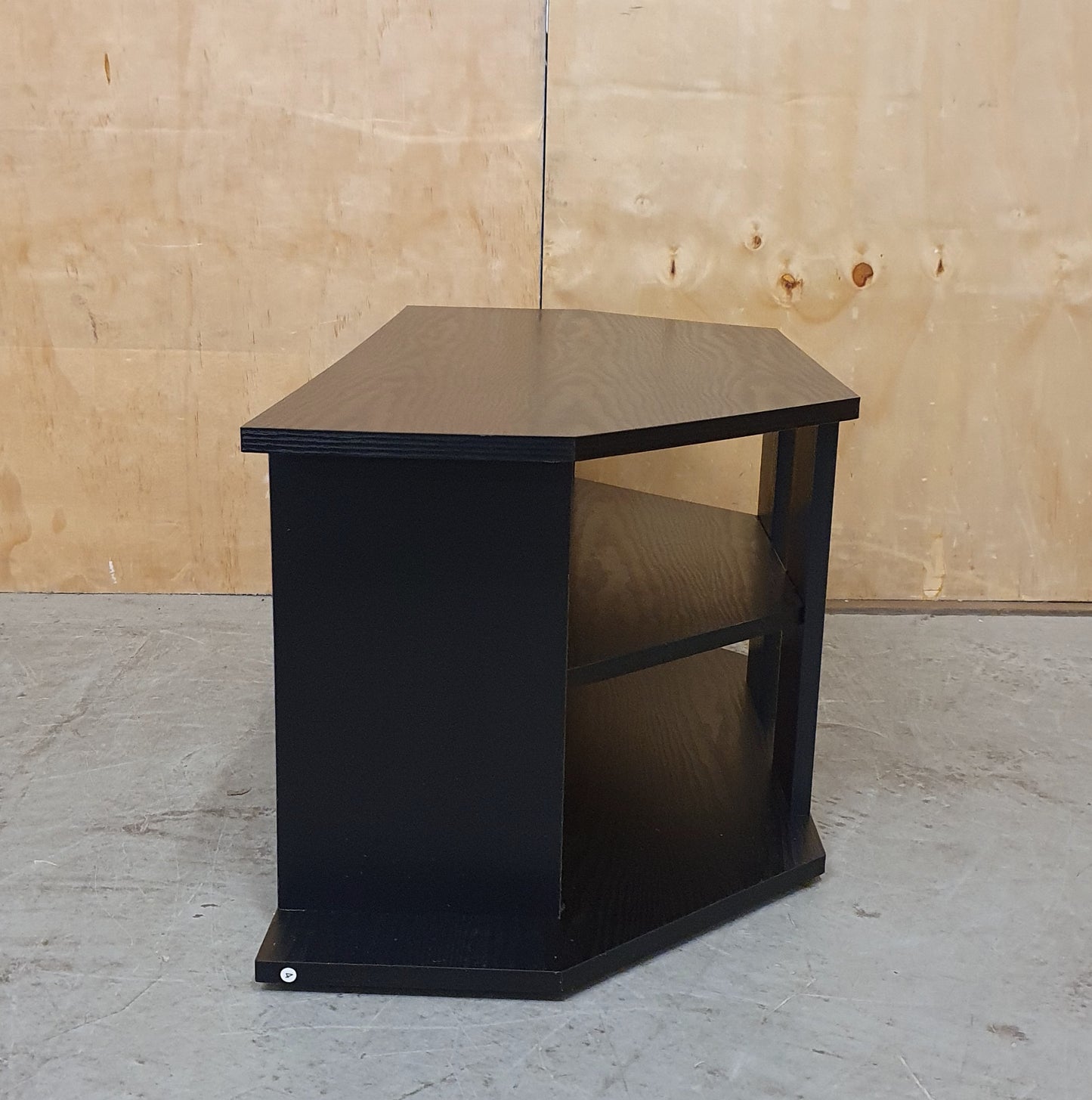2 Tier Black Wood TV Stand - 104843