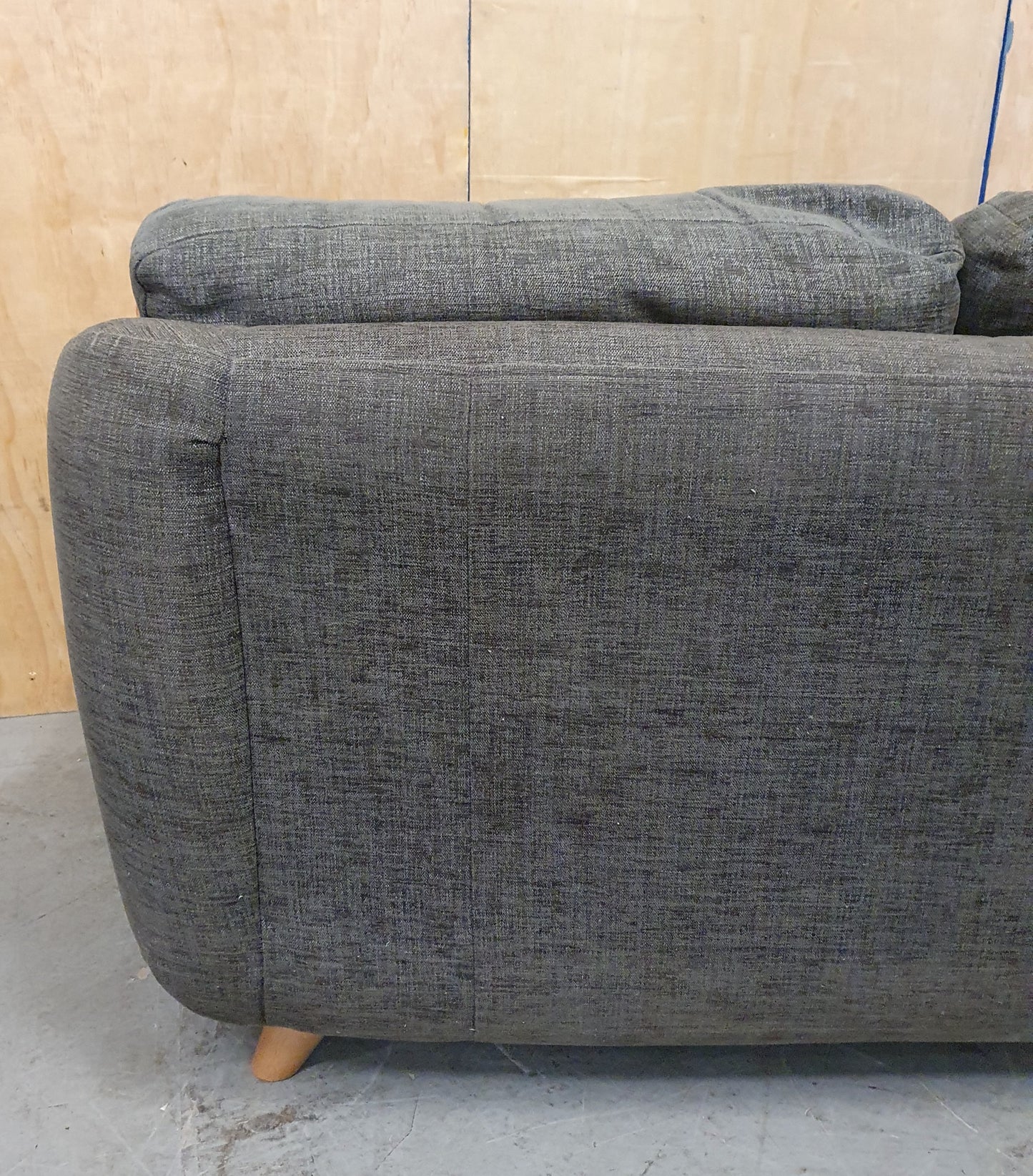 G-PLAN Dark Grey 3 Seater Sofa with Removable Back Cushions - 310126-01