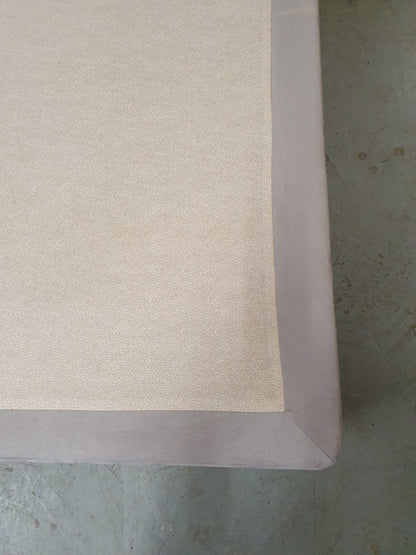 Grey Soft Suede Double Divan Bed Base with Matching Headboard - 103938 / 103945