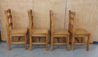 4 Matching Wood Dining Chairs - EL104513 / EL104514 / EL104515 / EL104516