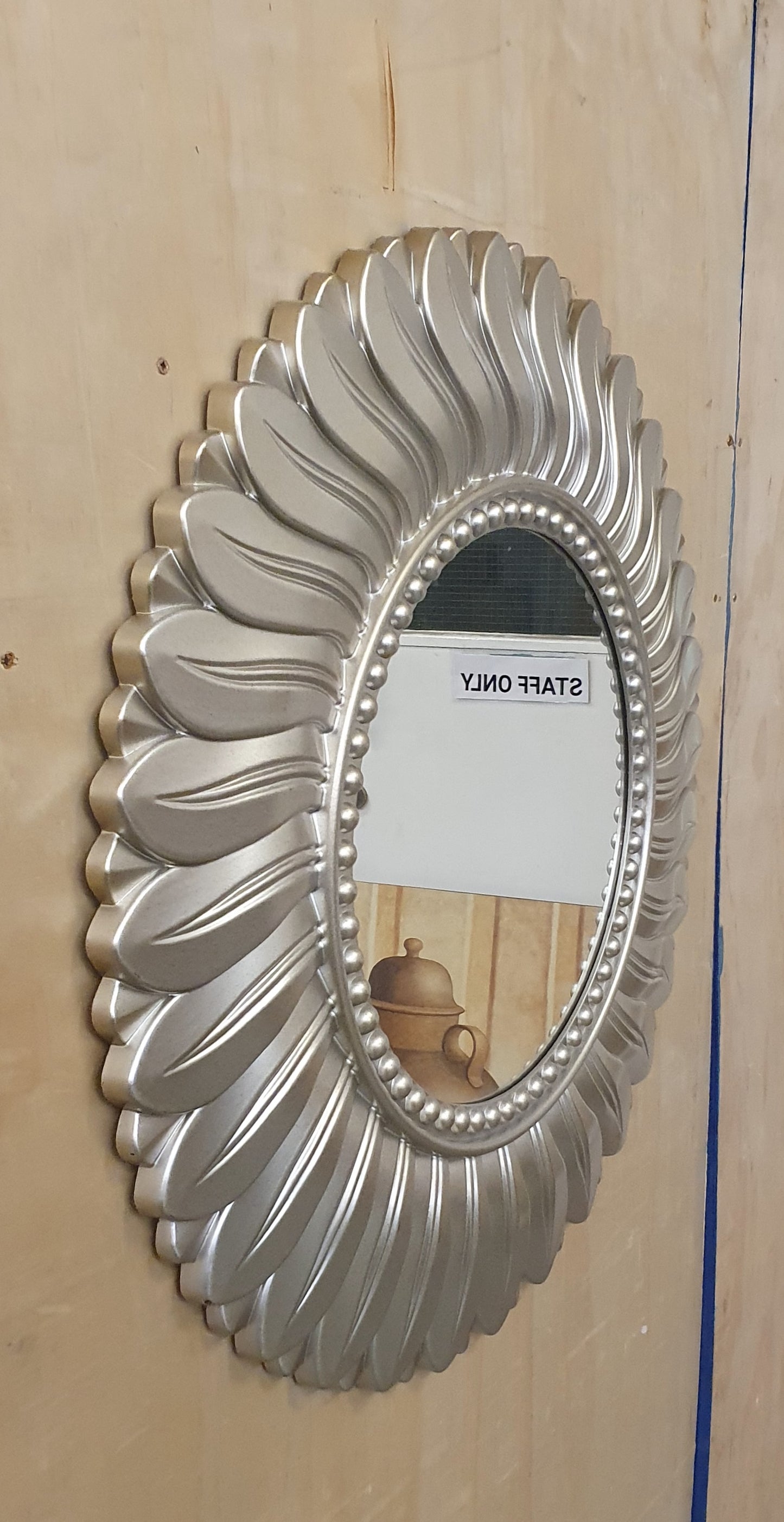 DUNELM Silver Flower Mirror - EL104519