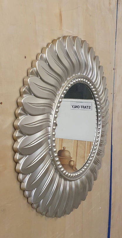 DUNELM Silver Flower Mirror - EL104519