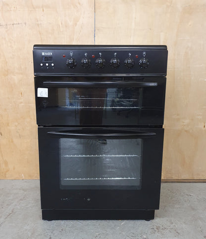 HADEN Black 60cm Ceramic Top Electric Cooker - 080825-01
