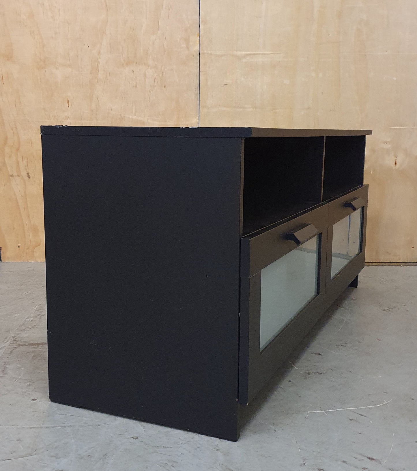 IKEA BRIMNES Black TV Stand with 2 Deep Drawers - 104783