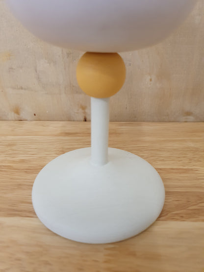 Clay White and Yellow Goblet - BB050124-08