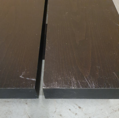 Low Dark Wood Plank Coffee Table - 104950