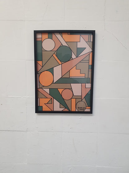 EmeldaMade "The Geometric Sreies - Orange" Art Print - 011024-04