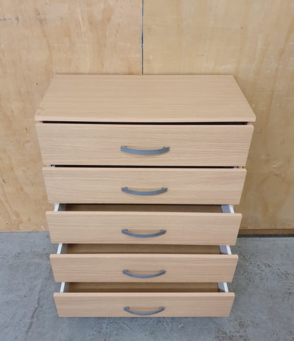 5 Drawer Wood Chest of Drawers - 104866