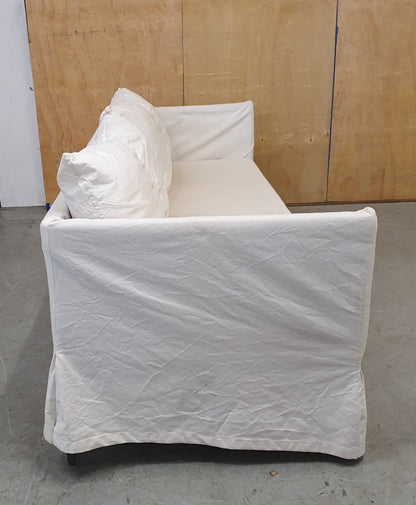 IKEA 3 Seater Cream Sofa with Removable Covers - EL104908