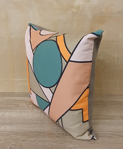 EmeldaMade "The Geometric Series - Orange" Cushion -11024-01