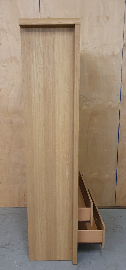 Large Tall Wood Bookcase with 2 Bottom Drawers - EL104912