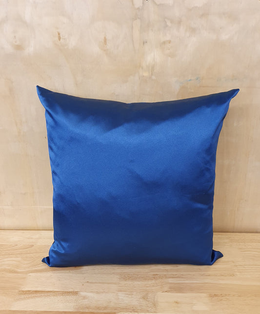 Navy Blue Silky Single Cushion - LQ100855