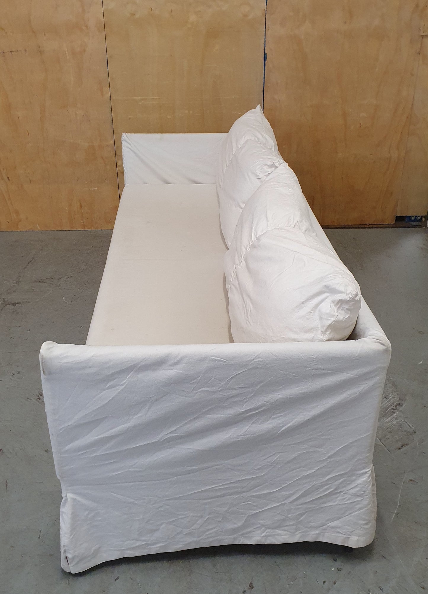 IKEA 3 Seater Cream Sofa with Removable Covers - EL104908