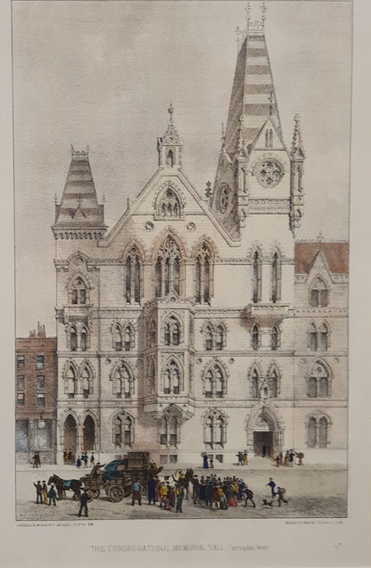 The Congregational Meorial Hall, Farringdon Street Vintage Art Print - 103773