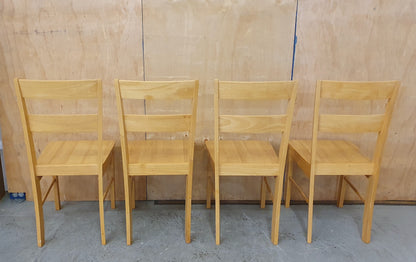 4 Matching Pine Dining Chairs - EL104509 / EL104510 / EL104511 / EL104512