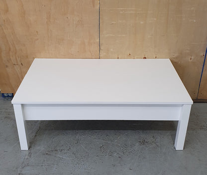 IKEA TRULSTORP Large White Wood Coffee Table with Open Top Section - 104268