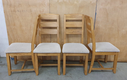 6 Matching Oak Dining Chairs - 104844