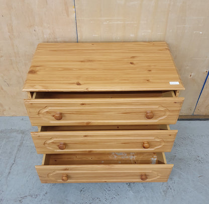 3 Drawer Wooden Chest of Drawers - 103141