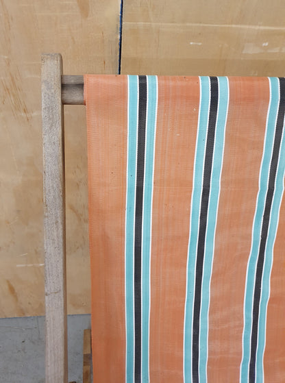 Striped Foldable Deck Chair - 251024-01