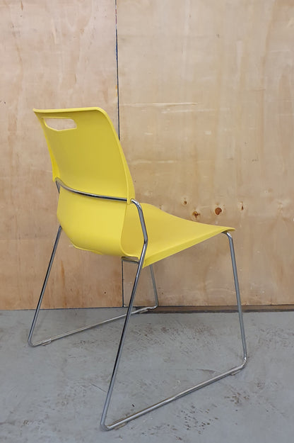 PINEAPPLE TOUCH CHAIR Mustard Yellow Recyclable Polypropylene Seats - P102540