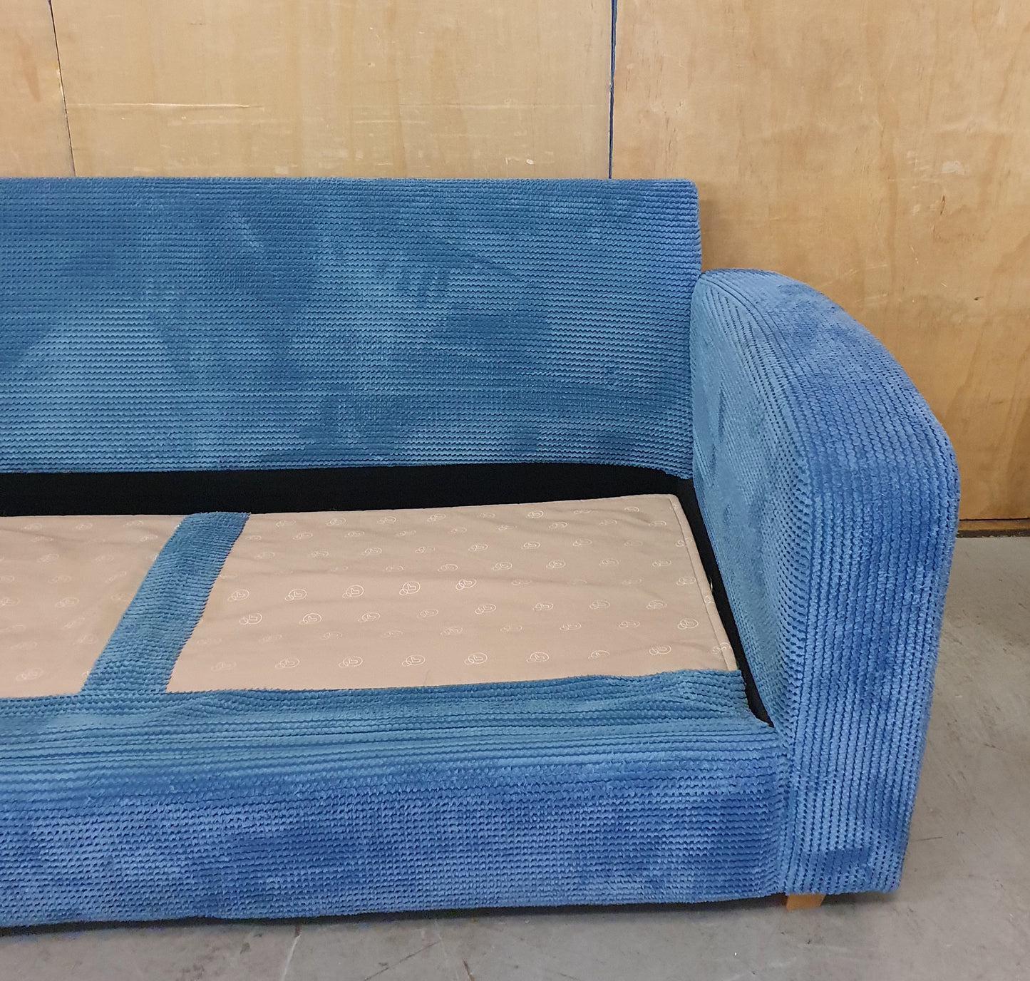 DFS Blue Soft Fabric Sofa Bed - 104805