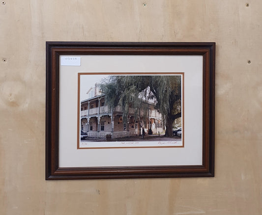 The Little Inn Photograph in Mahogany Frame - 103828