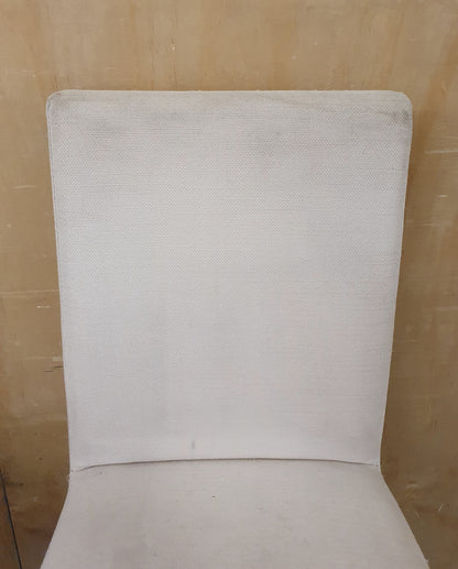 2 Matching Cream Fabric Covered Bar Stools - EL104227 / EL104228