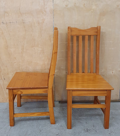 2 Matching Pine Dining Chairs - EL104391 / EL104392