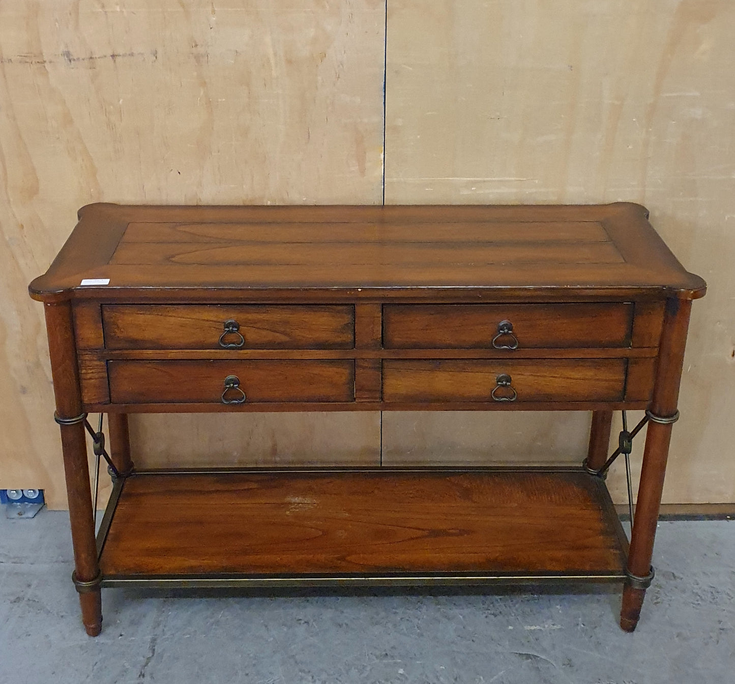 2 Tier Solid Wood Sideboard with 4 Drawers - 104767