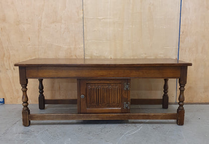 Large Mahogany Coffee Table with Centre Door - EL104936