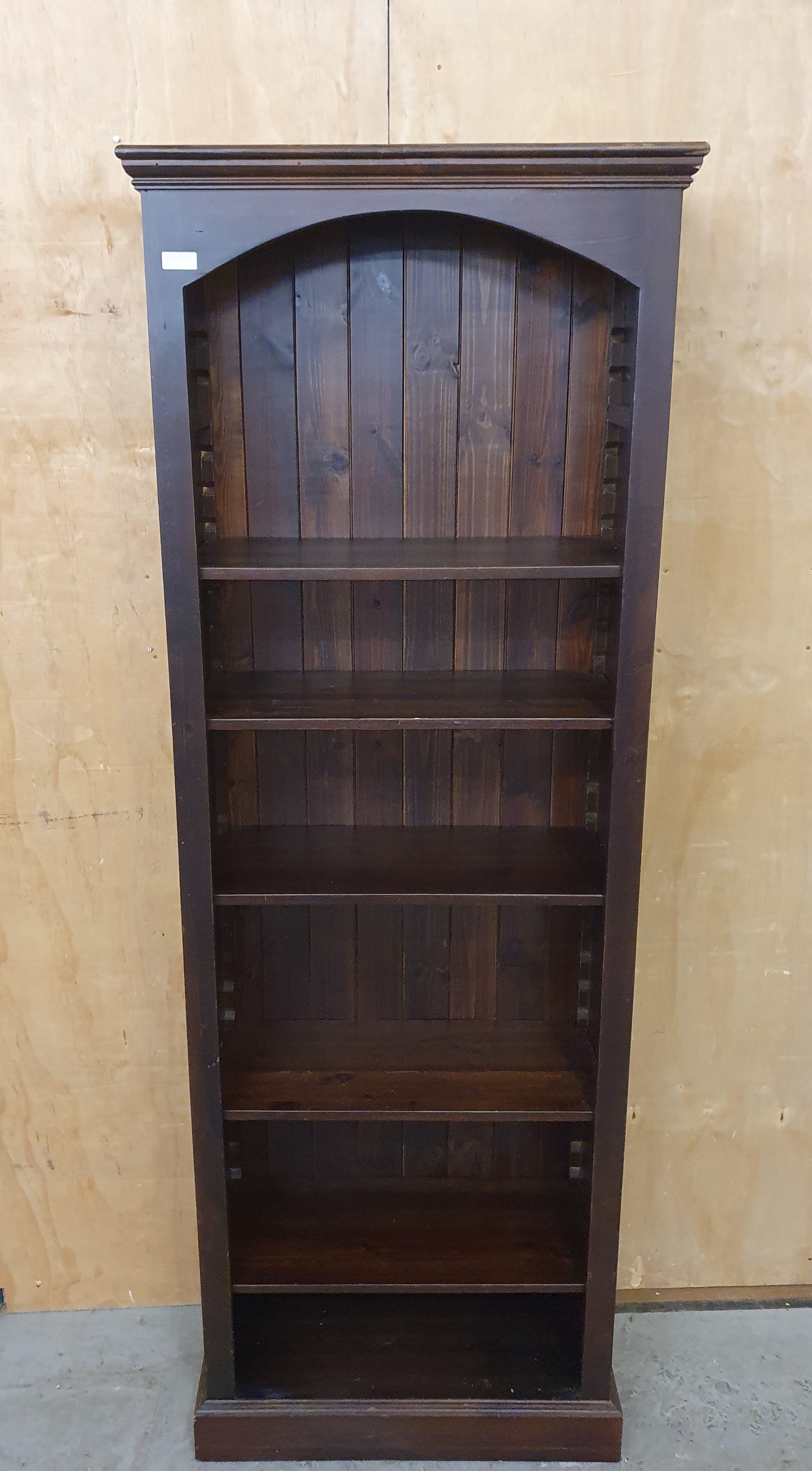 Large Mahogany Bookcase with Removable Shelves - 104768