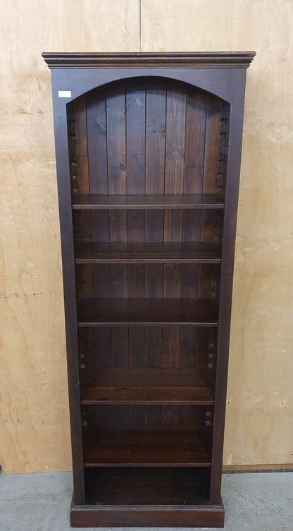 Large Mahogany Bookcase with Removable Shelves - 104768