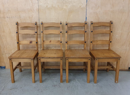 4 Matching Wood Dining Chairs - EL104513 / EL104514 / EL104515 / EL104516