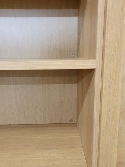 Large Tall Wood Bookcase with 2 Bottom Drawers - EL104912