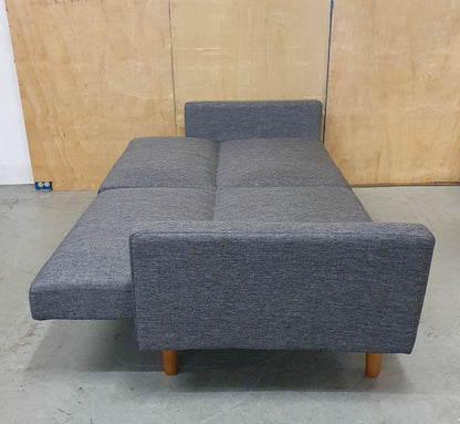 Grey 2 Seater Clik-Clak Sofa Bed - 104868