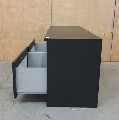 IKEA BRIMNES Black TV Stand with 2 Deep Drawers - 104783