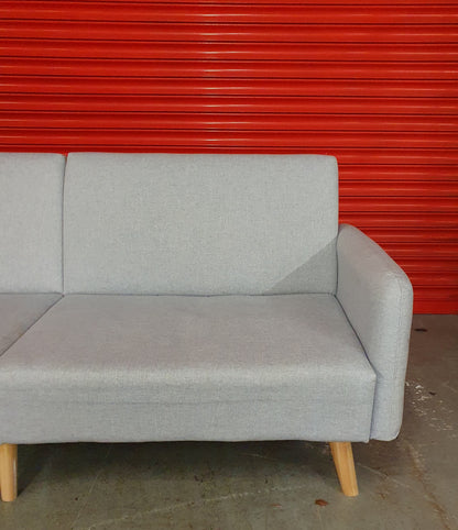 Grey Modern Click-Clack 2 Seater Sofa Bed - 103727