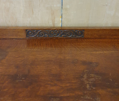 Vintage 4 Drawer Chest of Drawers with Engraved Top Panel - 104810